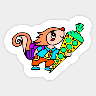 School start of school children school bag Sticker